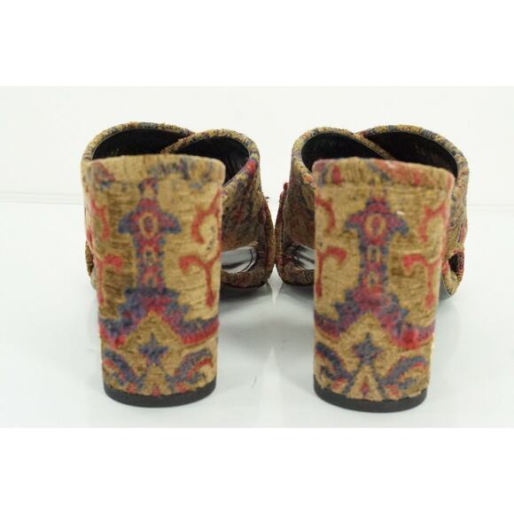 SAINT LAURENT Loulou Tapestry Slide Mules Sandals Sz 36 NIB YSL $895 - Picture 8 of 10